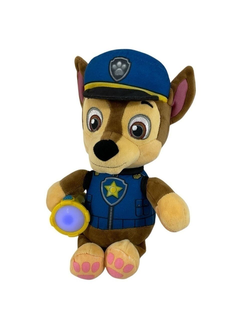 Paw Patrol Snuggle Up Chase Plush Nickelodeon with flashlight talks & lullabies